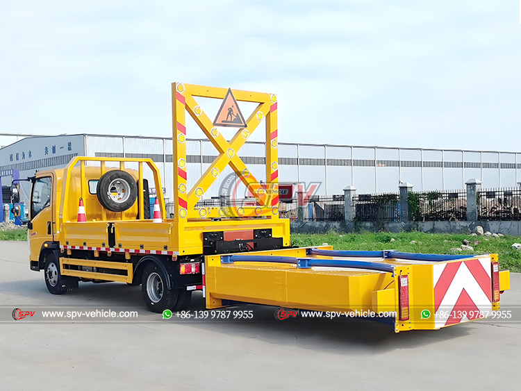 Howo Traffic Proof Buffer Truck - Rear Left Side